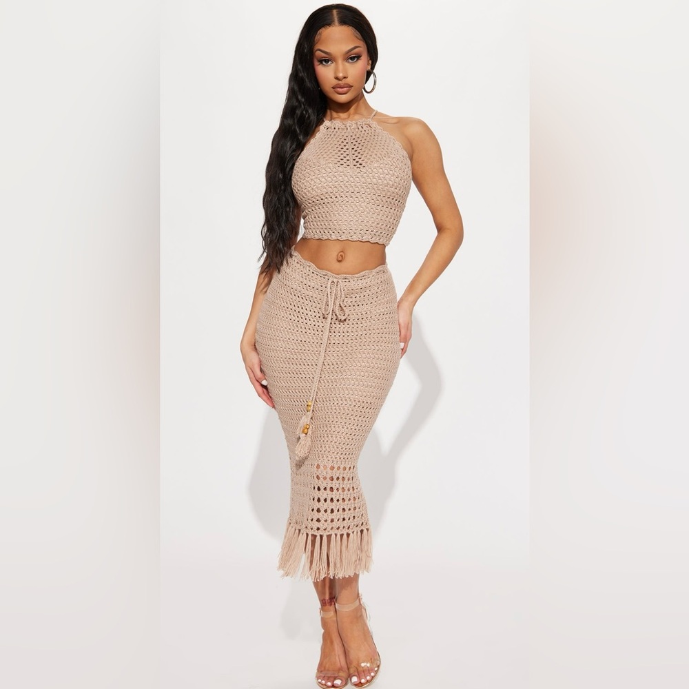 Island Girl Crochet Skirt Set